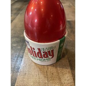 L'eggs Holiday Knee Highs Sheer Navy Blue OSFA 2 Pairs Vintage 1996 Egg Package